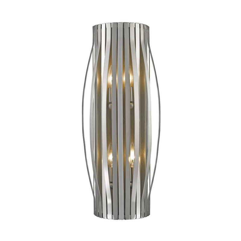 Four Light Wall Sconce from the Moundou Collection in Brushed Nickel Finish by Z-Lite