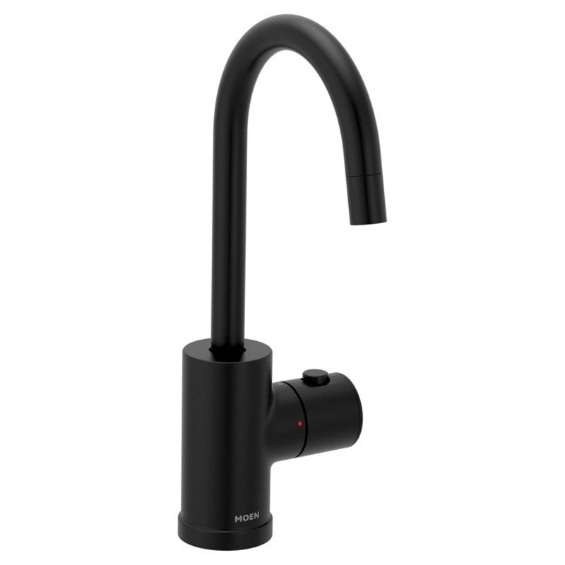 Hot Water Dispenser Sip Modern Beverage 1 Button High Arc Matte Black 1.5 Gallons per Minute for Moen IH2300 Instant Hot Water Tank