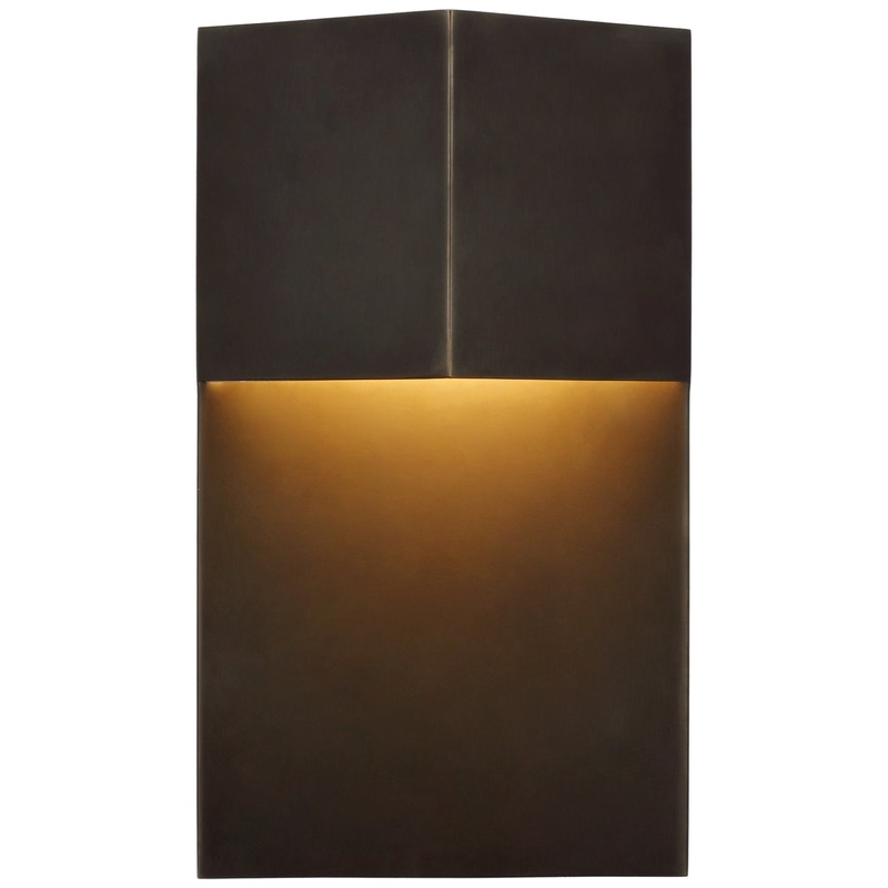 LED Outdoor Wall Sconce from the Rega Collection in Bronze Finish by Visual Comfort Signature