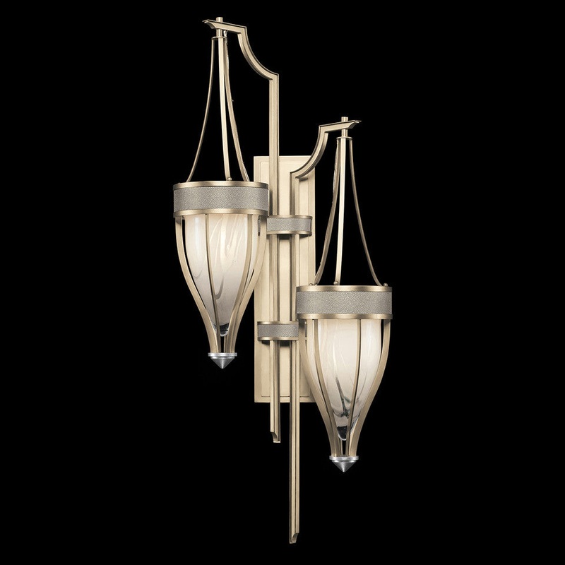 Mirage 41.5″H Sconce Champagne/Nickel/Coco