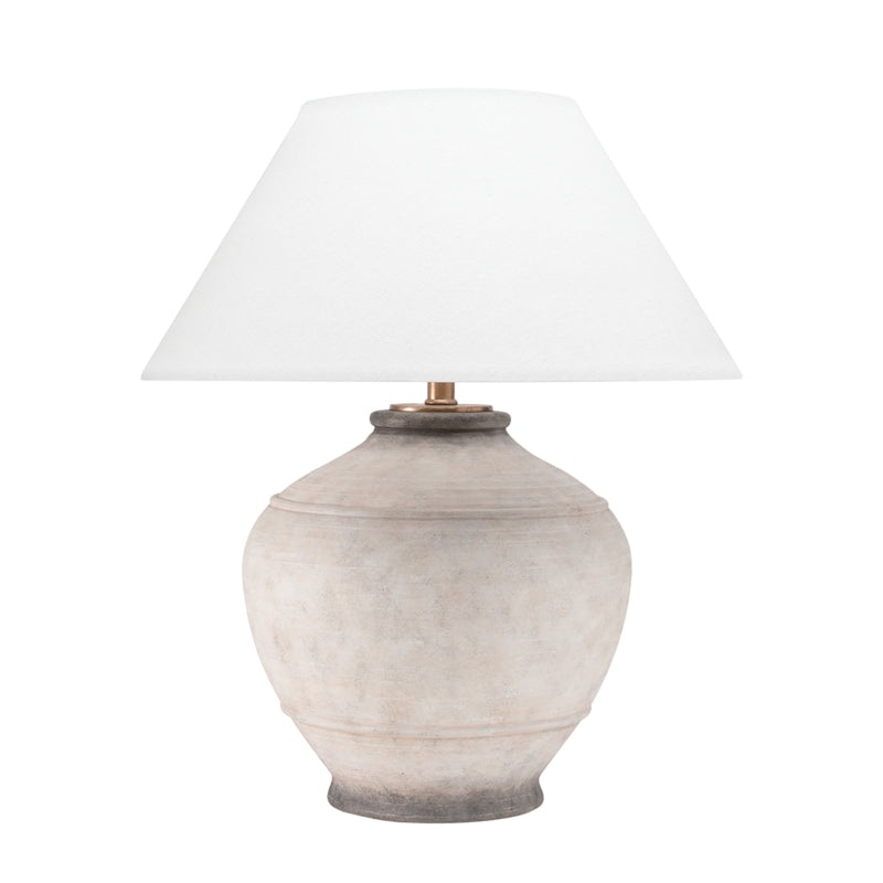 One Light Table Lamp from the Malta Collection in Ash Finish by Hudson Valley