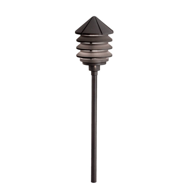 Kichler 15005AZT One Light Path & Spread, Textured Architectural Bronze