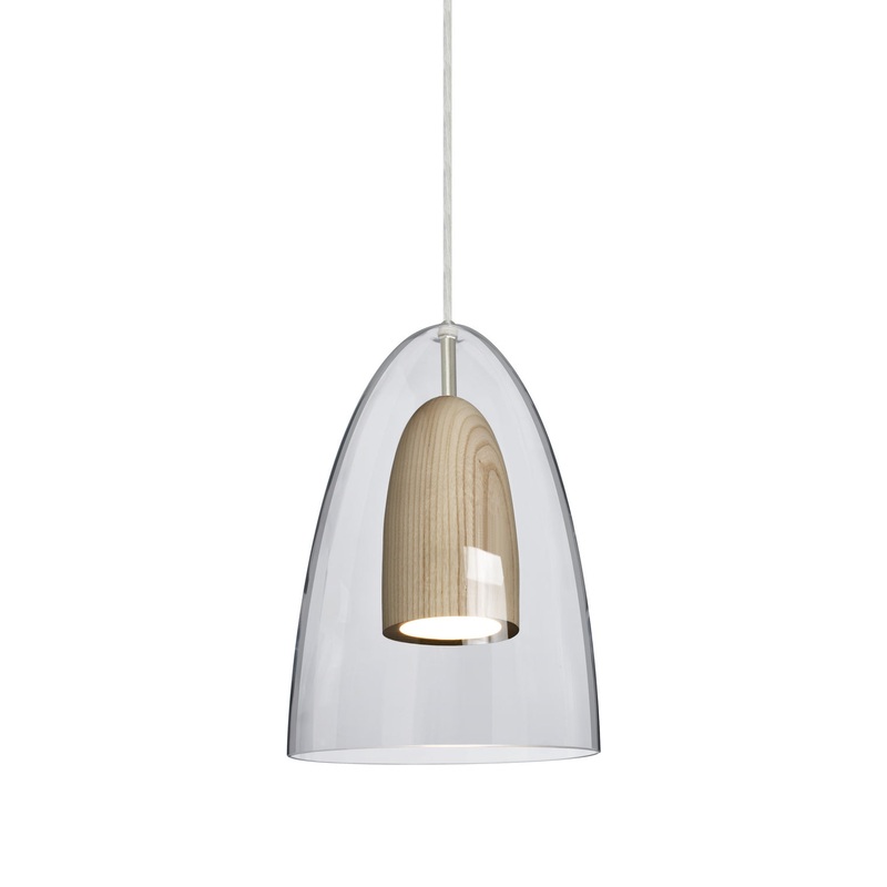 LED Pendant from the Dano Collection in Satin Nickel Finish by Besa