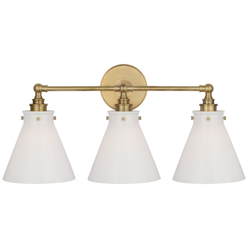 LED Wall Sconce from the Parkington Collection in Antique-Burnished Brass Finish by Visual Comfort Signature