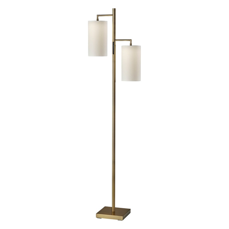 Matilda LED Tree Lamp with Smart Switch Antique Brass