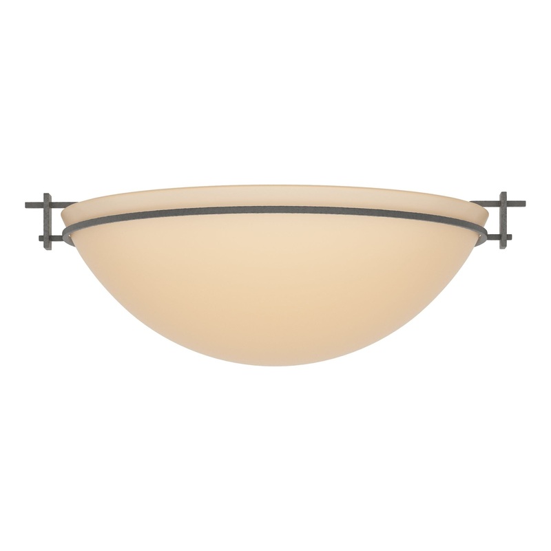 Moonband Large Semi-Flush Natural Iron Sand Glass (SS)