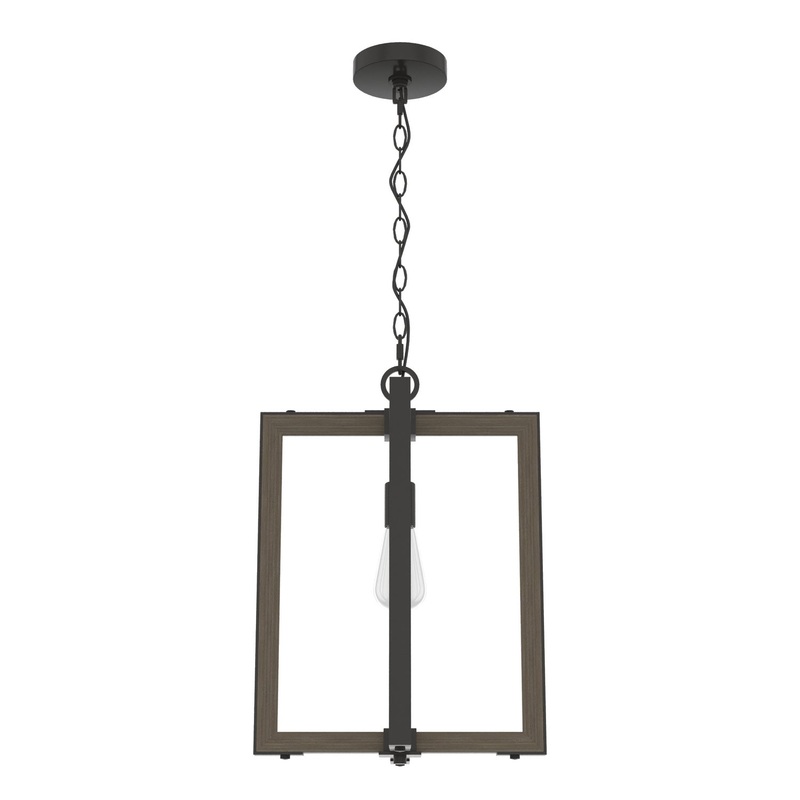 One Light Pendant from the Woodburn Collection in Noble Bronze Finish by Hunter