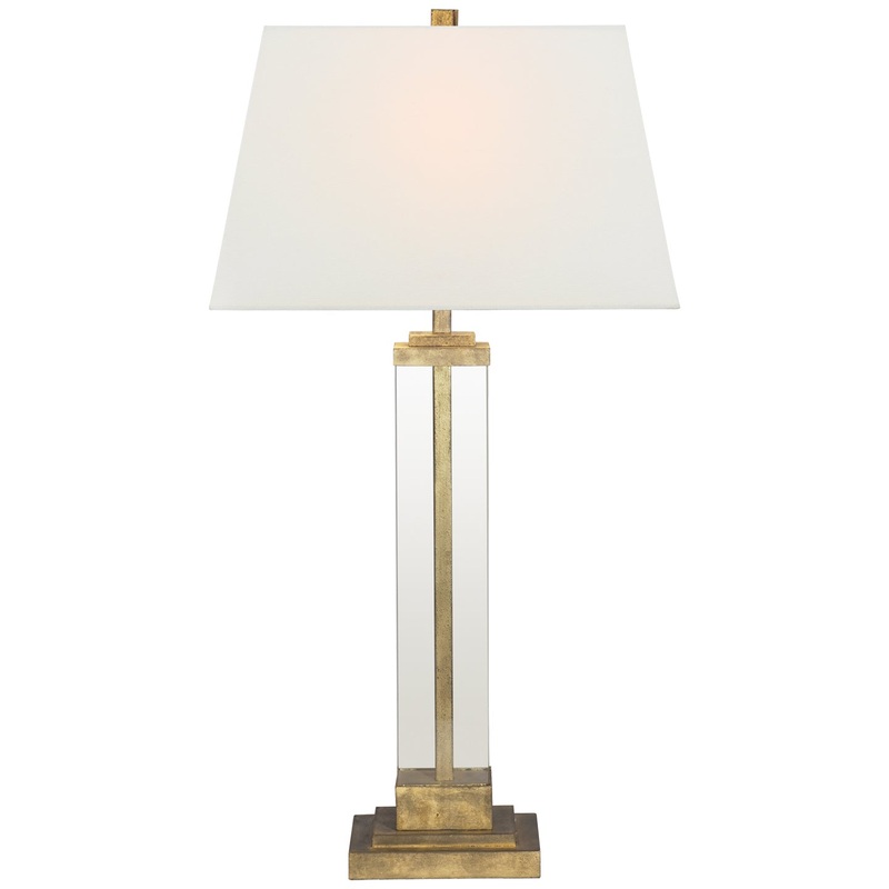 One Light Table Lamp from the Wright Collection in Gilded Iron Finish by Visual Comfort Signature