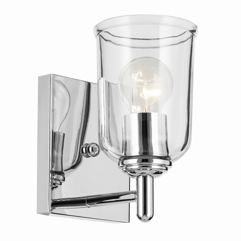 One Light Wall Sconce from the Shailene Collection in Chrome Finish by Kichler