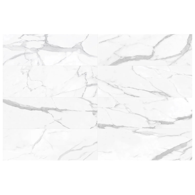 12″ x 36″ Raffino Plane Statuario Matte Valore