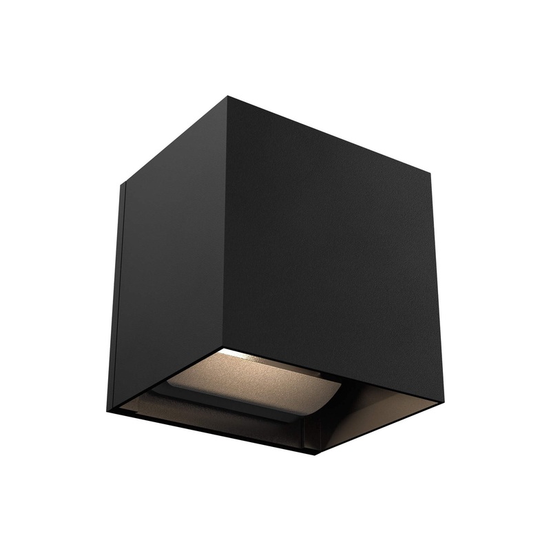 4″ Square Directional Up/Down LED Wall Sconce Bronze 3000K