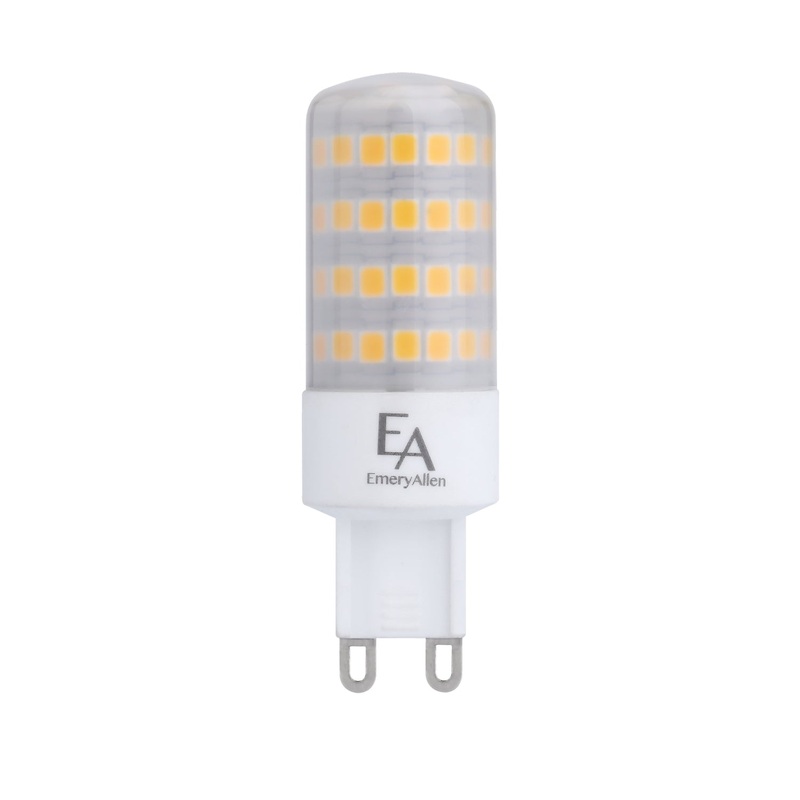 5 Watt G-9 LED, 550  Lumens, G9 Bi Pin base, 120 Volt Light Bulb by Emery Allen