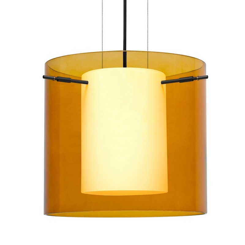 Besa 1KG-G18407-BK Besa Pahu 12 Cable Pendant One Light Pendant Black