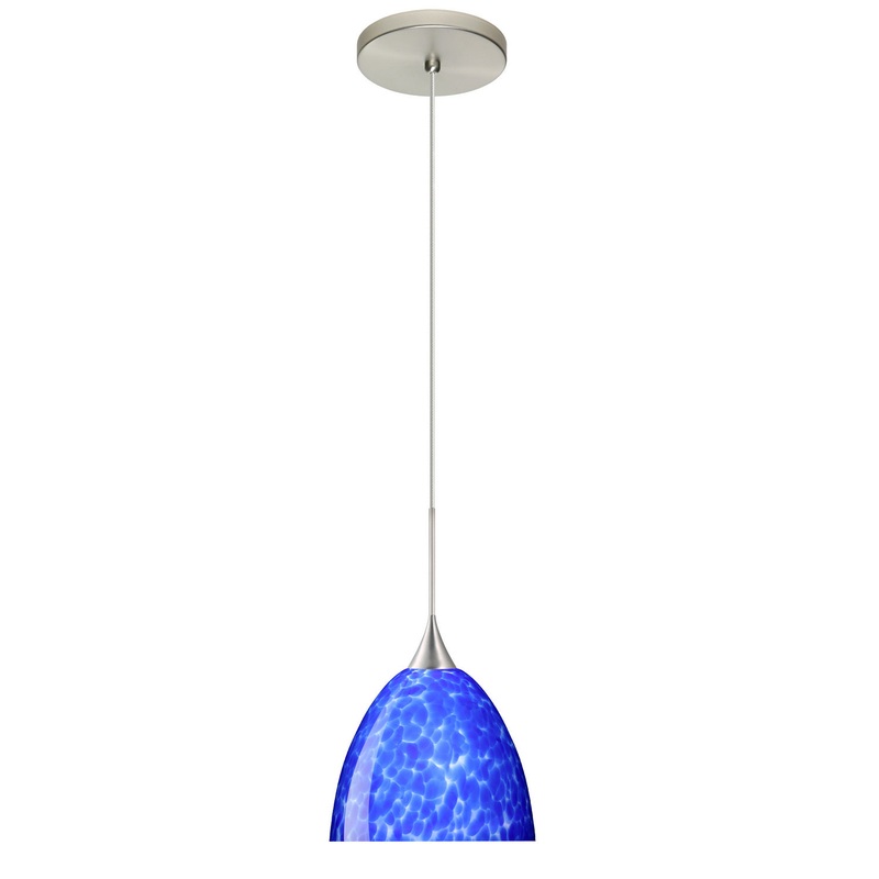 Besa 1XT-757086-SN Sasha One Light Pendant Satin Nickel (Discontinued)