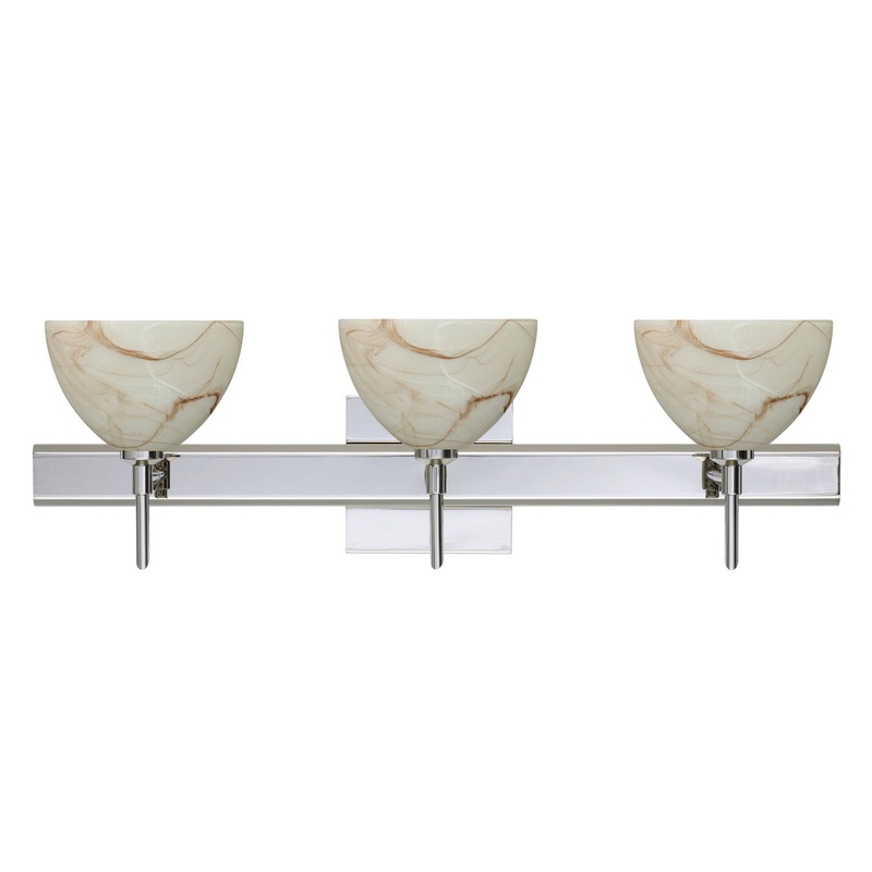 Besa 3SW-467983-CR-SQ Brella Three Light Wall Sconce Chrome (Discontinued)
