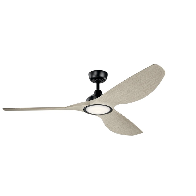 Kichler 300365SBK 65″ Ceiling Fan, Satin Black
