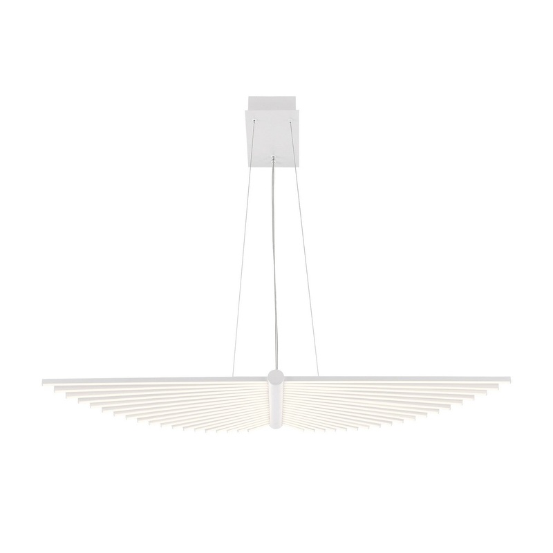 LED Chandelier from the Seraph Collection in White Finish by Eurofase