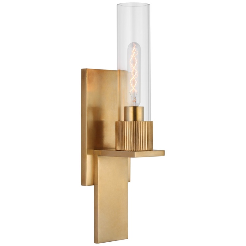 LED Wall Sconce from the Beza Collection in Antique Brass Finish by Visual Comfort Signature