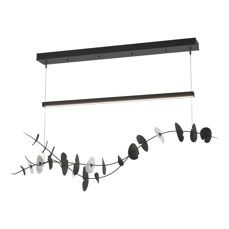 Lily LED Pendant Black Aqualite Glass