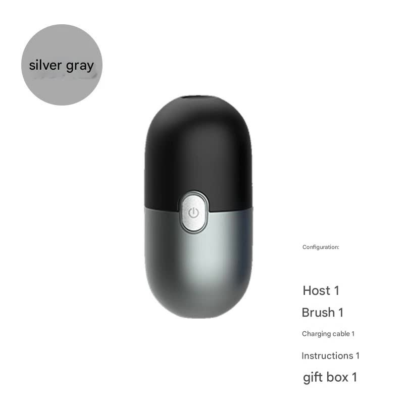 Mini Electric Rotary Shaver – IPX7 Waterproof, 2 Speed Modes, 90-Day Battery Life, USB Rechargeable(grey)