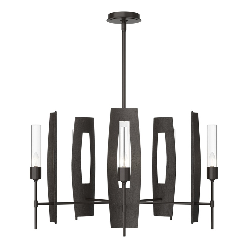 Passage 5-Light Circular Pendant Oil Rubbed Bronze Clear Glass (ZM)