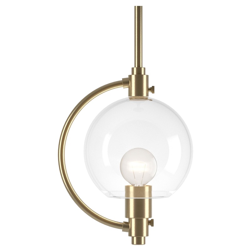 Pluto Mini Pendant Modern Brass Clear Glass (ZM)