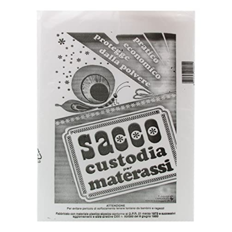 sacco plastica custodia materasso singolo