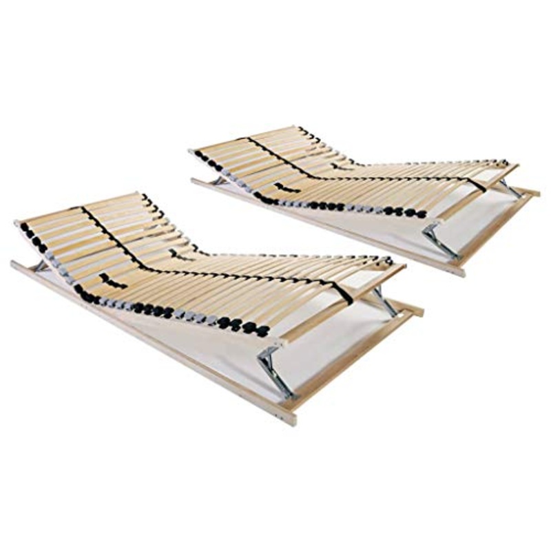SKM Reti a Doghe 2 pz 7 Zone con 28 Doghe in Legno 80×200 cm (31kg)