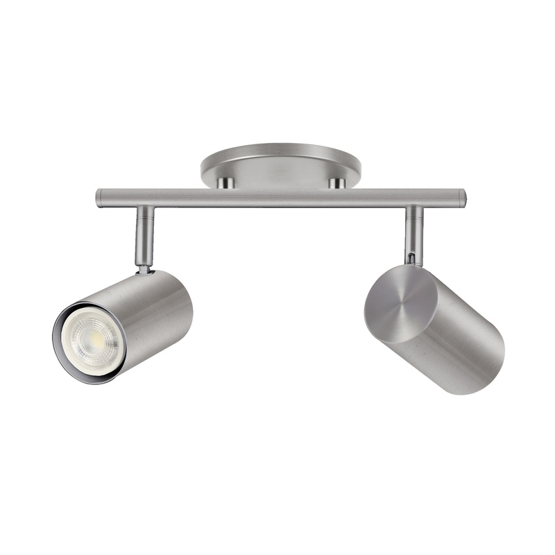 Taylor 2-Light Track Light Satin Chrome