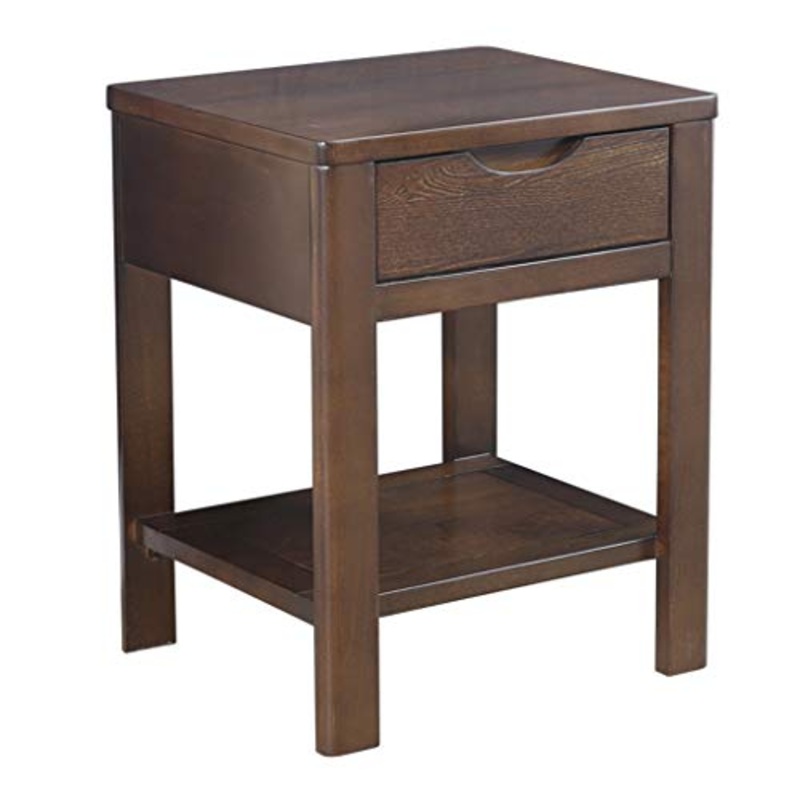 WFDLIU Legno Massello Comodino Piccolo Armadietti con Cassetti 1 Cassetto E 1 Piano di Stoccaggio Mobili Comodini Camera da Letto Faggio Piccolo Tavolo (15.74X13.77X19.68in),2