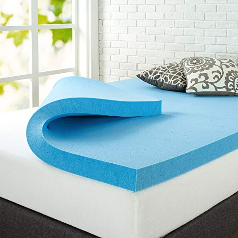 Zinus Gel Memory Foam Mattress Topper, 140 x 190 x 7,62 cm