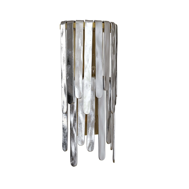 Arteriors DWC17 Raine LED Wall Sconce Blue Smoke Luster