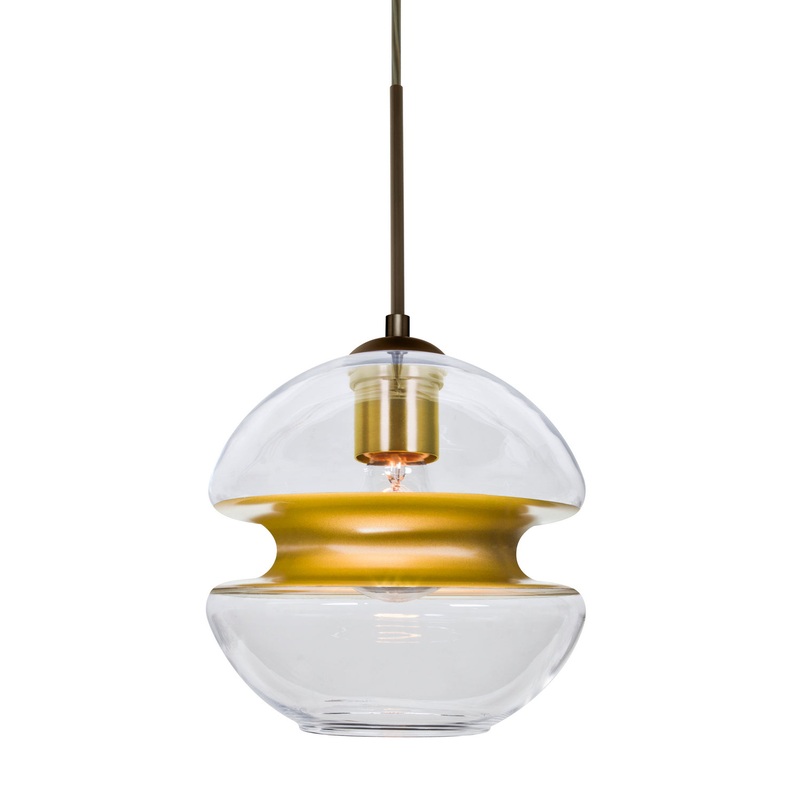 Besa 1JT-HULA8GD-BR Hula 8 One Light Pendant Bronze
