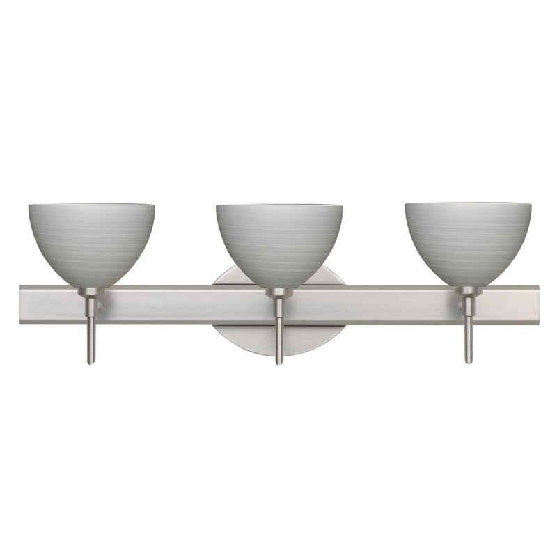 Besa 3SW-4679TN-SN Brella Three Light Wall Sconce Satin Nickel