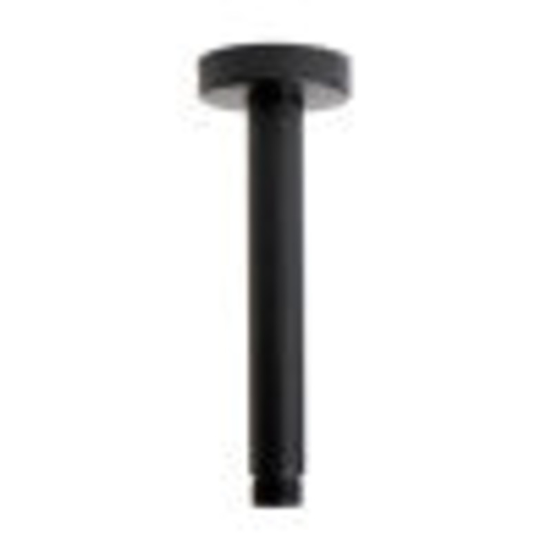 Black Matte 6″ Round Ceiling Shower Arm