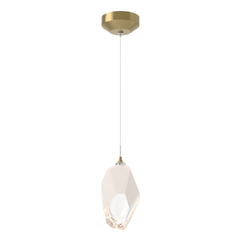 Chrysalis 1-Light Large Pendant Modern Brass White Crystal (WP)