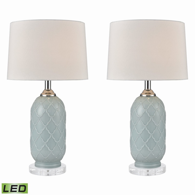 ELK Home 77099/S2-LED La Joliette LED Table Lamp Pale Blue