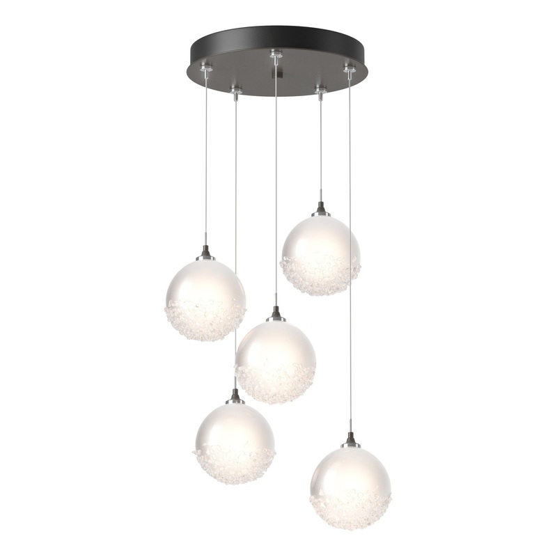 Fritz Globe 5-Light Pendant Dark Smoke