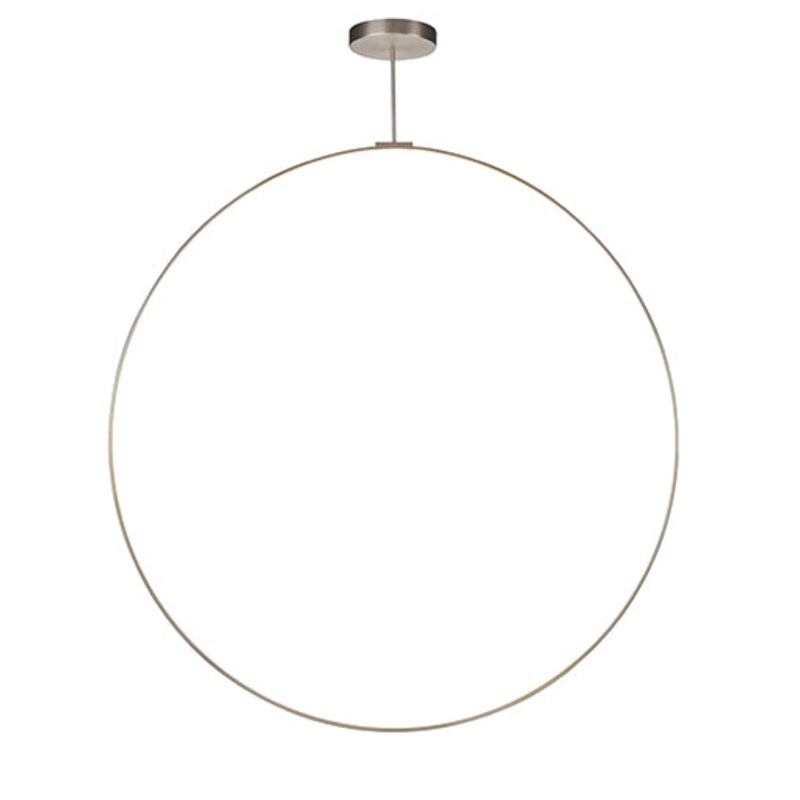LED Pendant from the Cirque Collection in Brushed Nickel Finish by Kuzco Lighting