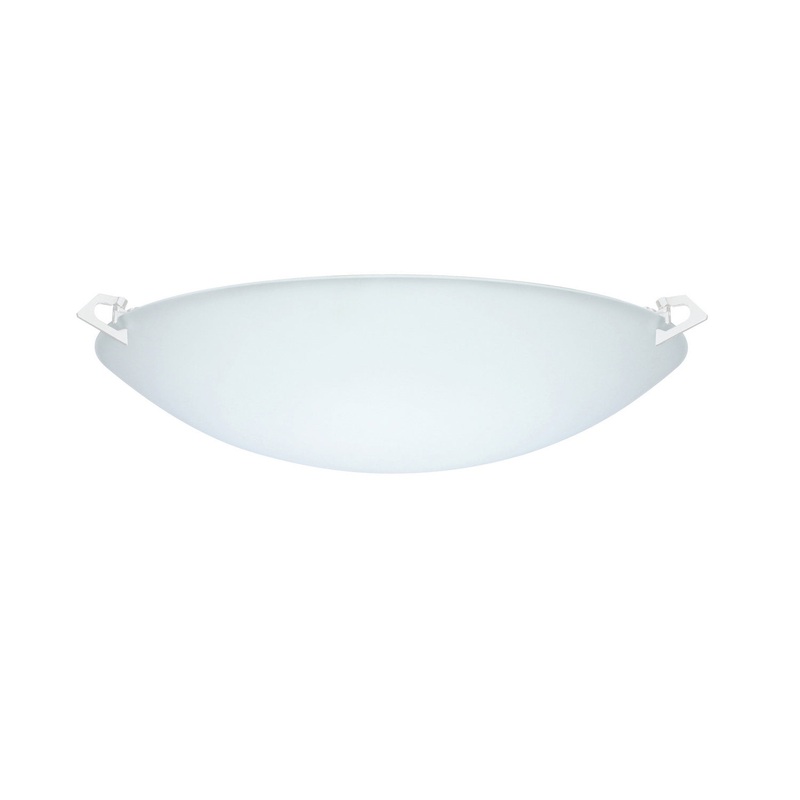 One Light Ceiling Mount from the Sonya Collection in White Finish by Besa