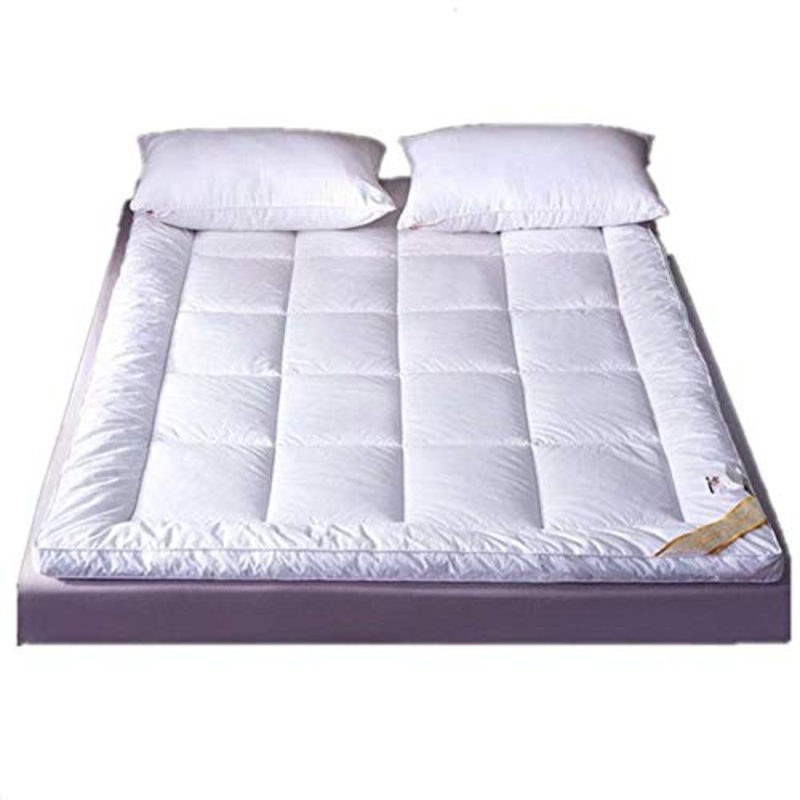 YAHAO Giapponese Pieghevole Materasso Letto Futon, Portatile Tatami Morbido Allevia Il Mal di Schiena Materasso per Residenza Studentesca Casa,White-90 * 200cm