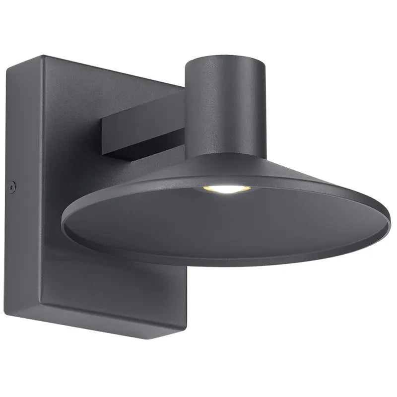 Ash 8 Outdoor Wall Charcoal with Dome Lens 2700K / 18W (High Output) Button Photocontrol + Surge Protection
