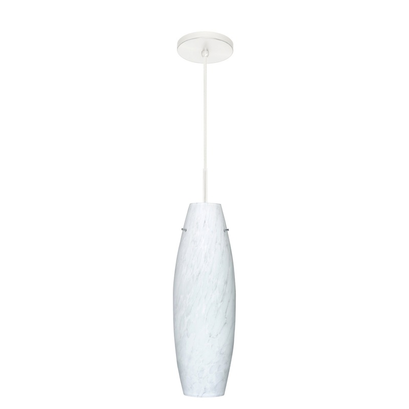 Besa 1VT-412719-LED-WH Tara One Light Pendant White (Discontinued)
