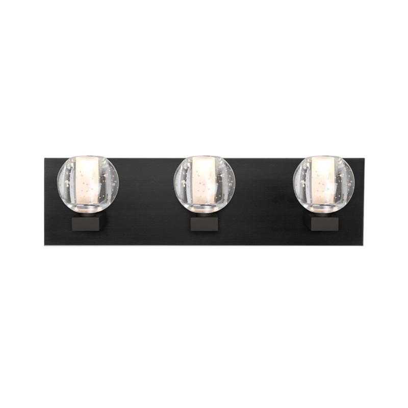 Besa 3WF-BOCABB-LED-BK Besa Boca 3 Vanity LED Wall Sconce Black