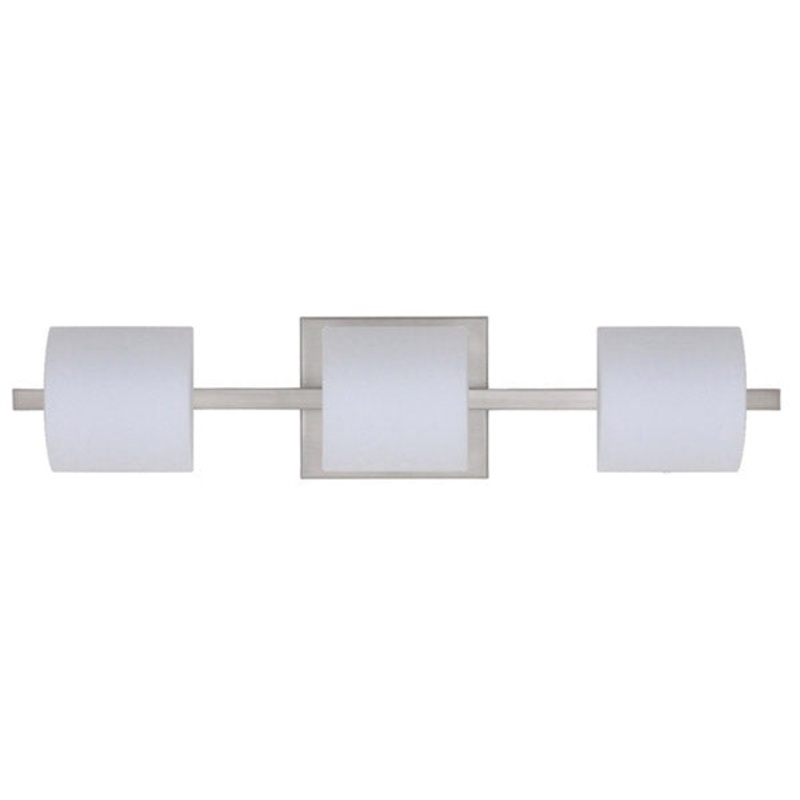 Besa 3WS-787307-SN Paolo Three Light Wall Sconce Satin Nickel