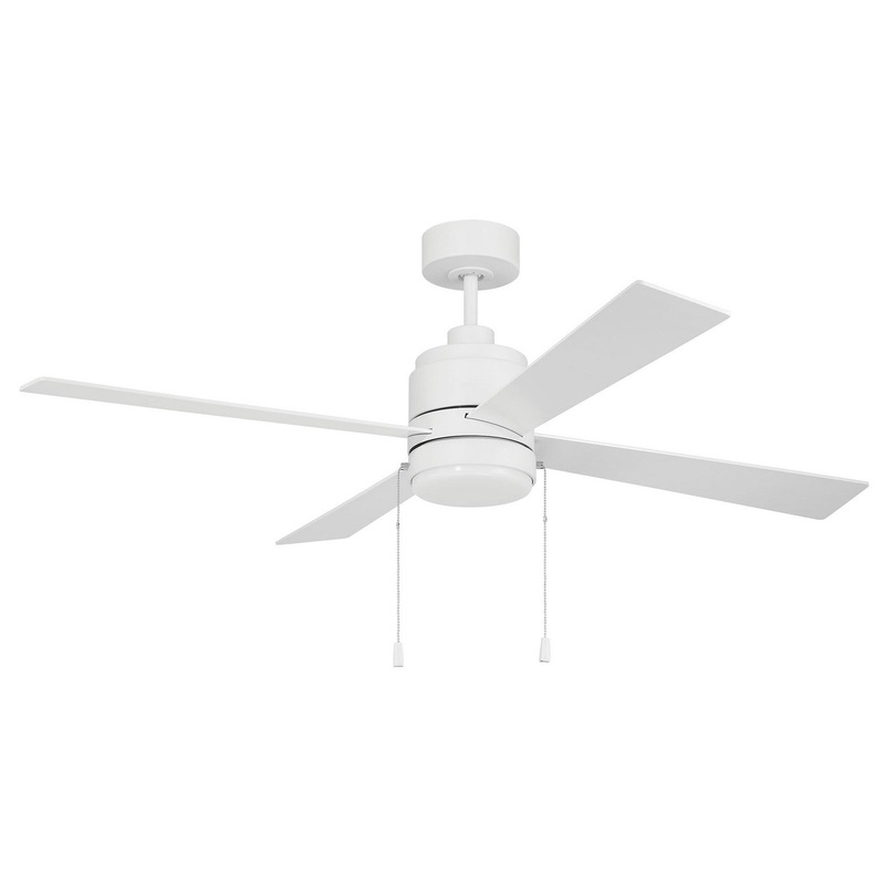 Craftmade MCY52W4-PC McCoy 52 4 Blade with Pull Chains 52″Ceiling Fan White