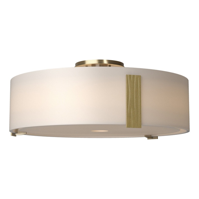 Impressions Large Semi-Flush Modern Brass