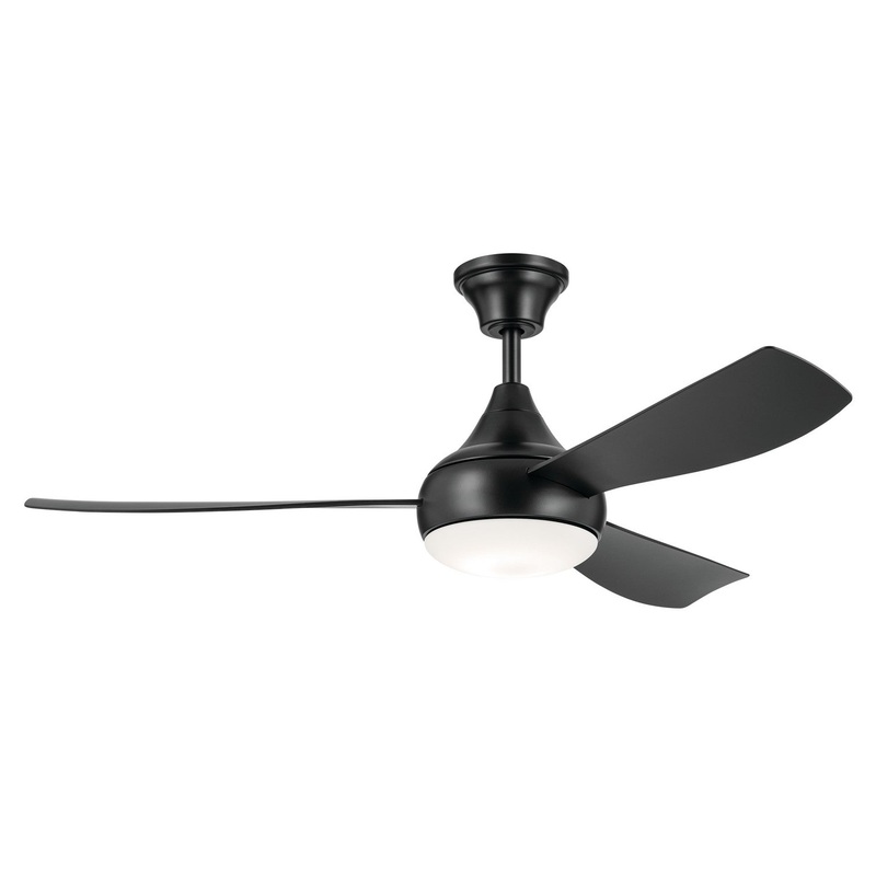 Kichler 310354SBK 54″ Ceiling Fan, Satin Black