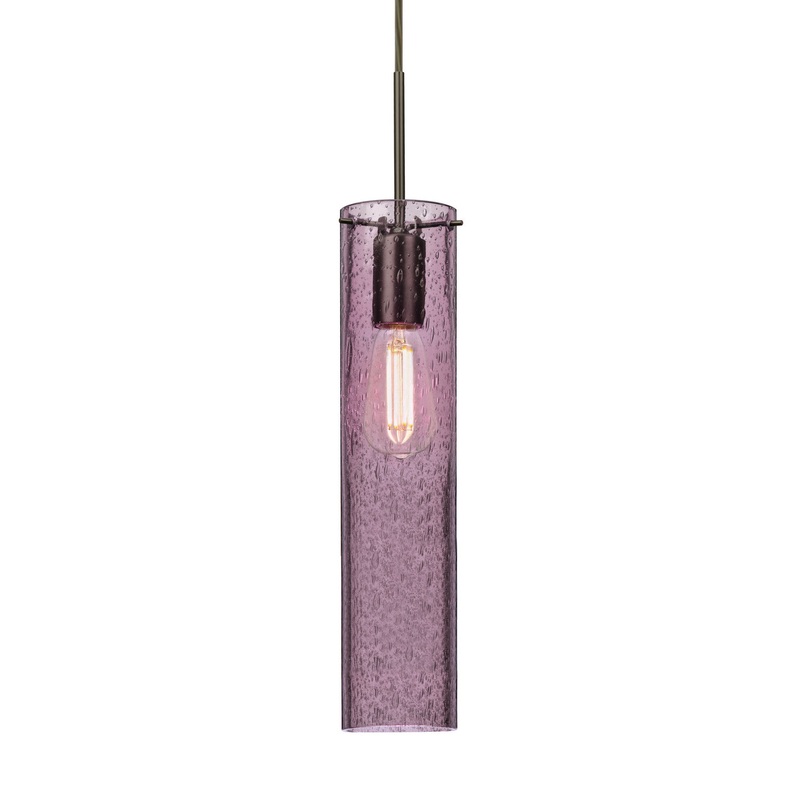 One Light Pendant from the Juni Collection in Bronze Finish by Besa