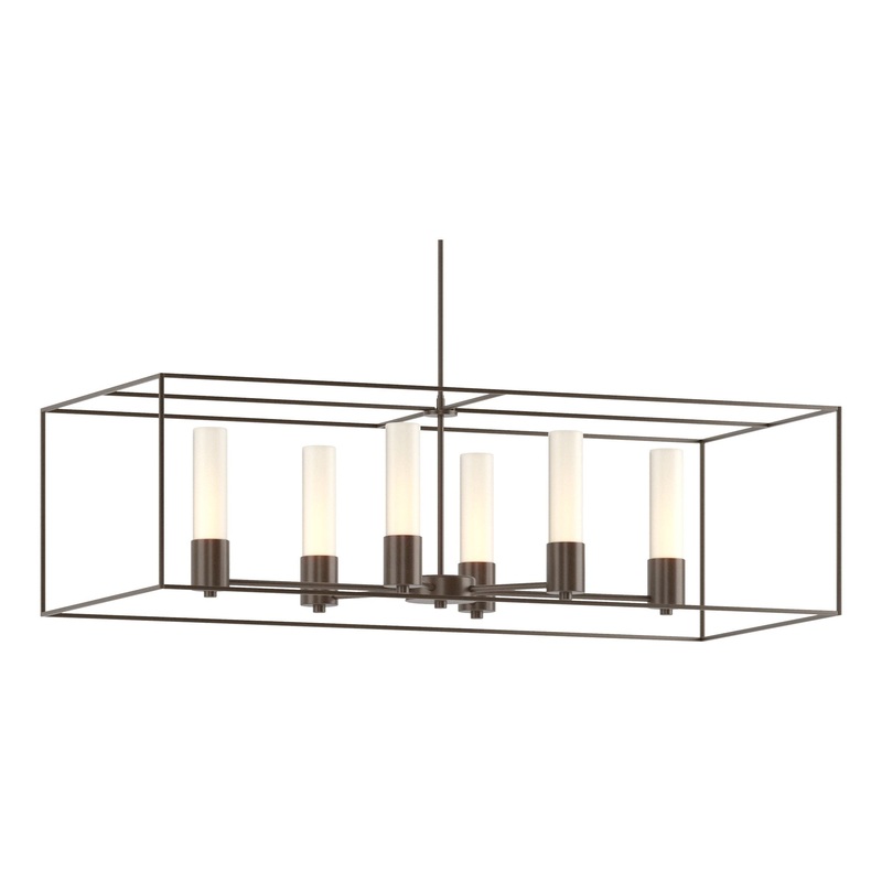 Portico Pendant Bronze Bronze Opal Glass (GG)